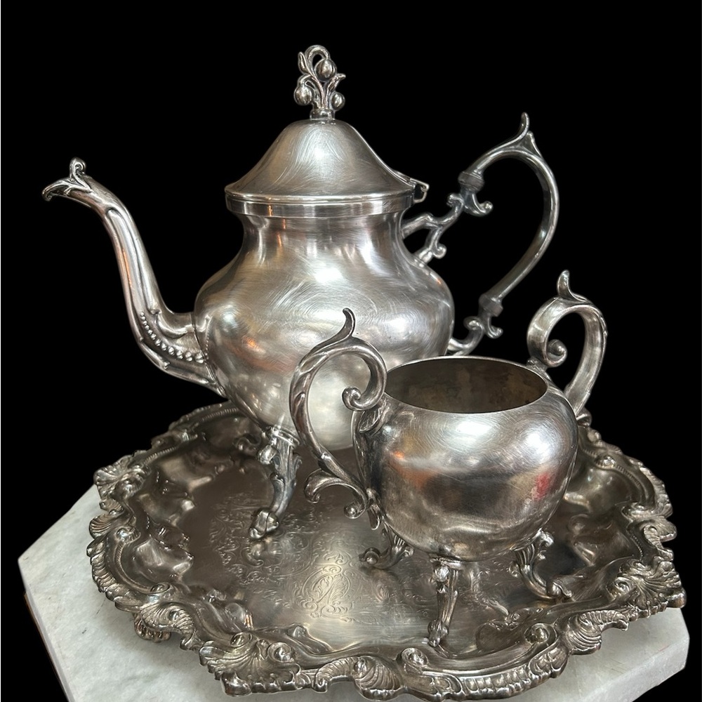 Elegant Silver Tea Set